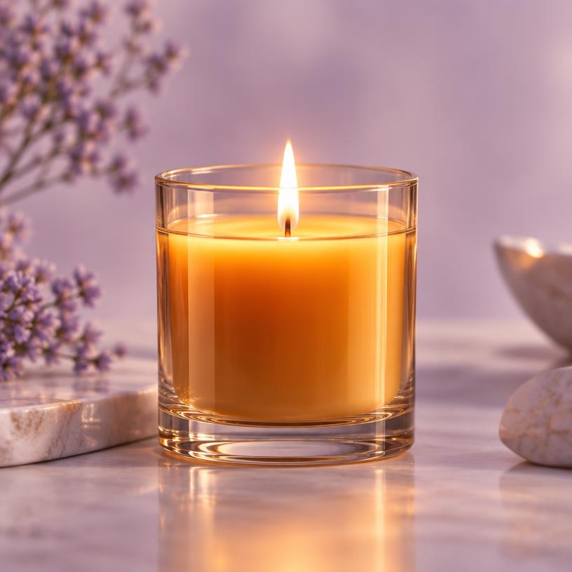 Amber Bloom Scented Candle